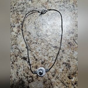 Yin Yang Black and White Necklace